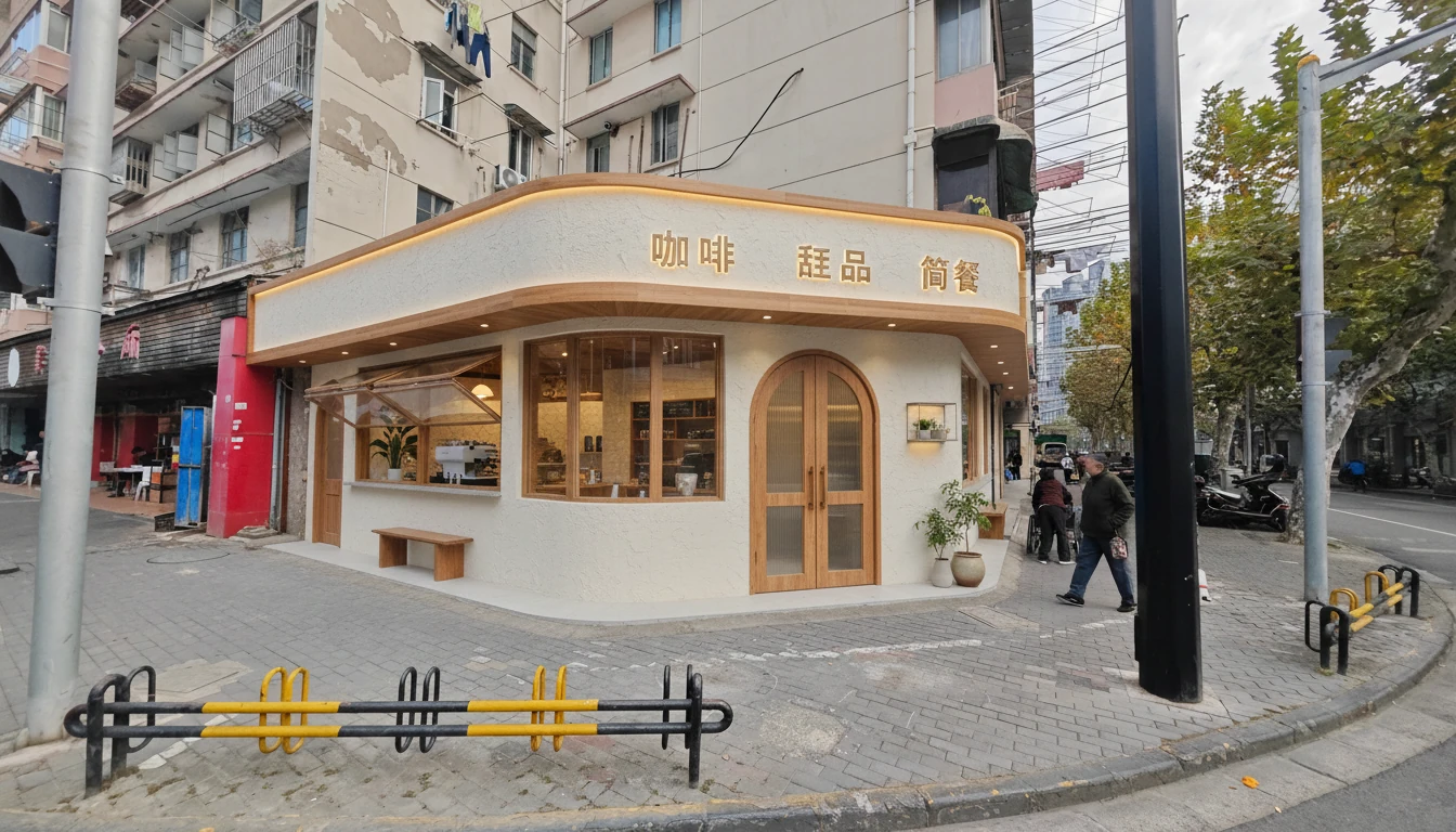 咖啡店方案延展 · AI 效果图